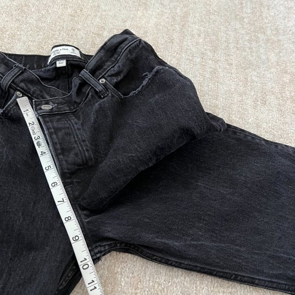 Abercrombie & Fitch The Dad Crossover Criss Cross Jeans 26 / 2 Curve Love - Picture 7 of 10